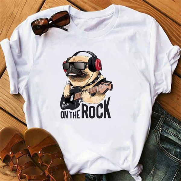 on the rock dog print cute summer woman tshirts harajuku hip hop lovely female graphic tees punk korean style vogue, White
on the rock dog print cute summer woman tshirts harajuku hip hop lovely female graphic tees punk korean style vogue, White