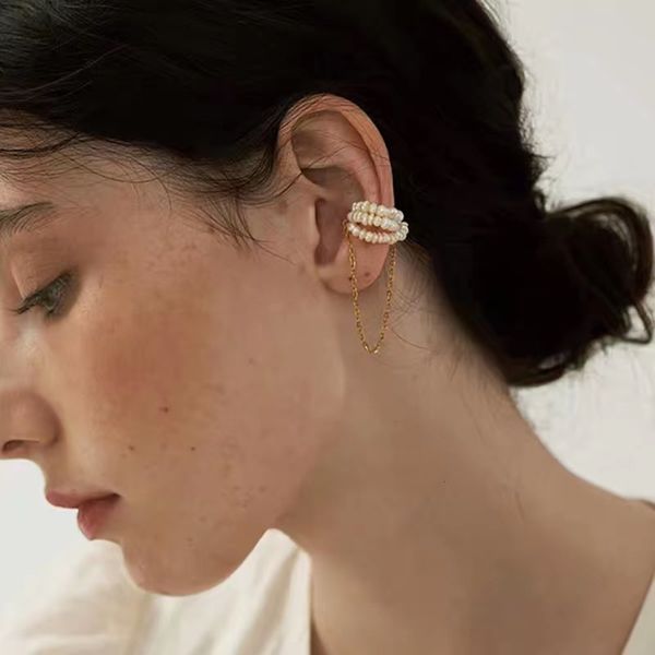 hbp fashion niche design indifference personality freshwater pearl chain magnet bone no ear hole cochlear clip, Silver
hbp fashion niche design indifference personality freshwater pearl chain magnet bone no ear hole cochlear clip, Silver