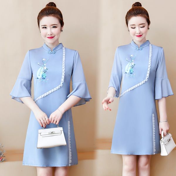 modern chinese dress qipao cheongsam qi pao mandarin collar chinese traditional dress female ao dai vietnam oriental dress 11252, Red
modern chinese dress qipao cheongsam qi pao mandarin collar chinese traditional dress female ao dai vietnam oriental dress 11252, Red