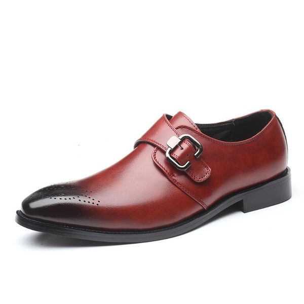 dress shoes men's vintage buckle brogues men leather wedding party mens business office oxfords flats sizes 38-48, Black
dress shoes men's vintage buckle brogues men leather wedding party mens business office oxfords flats sizes 38-48, Black