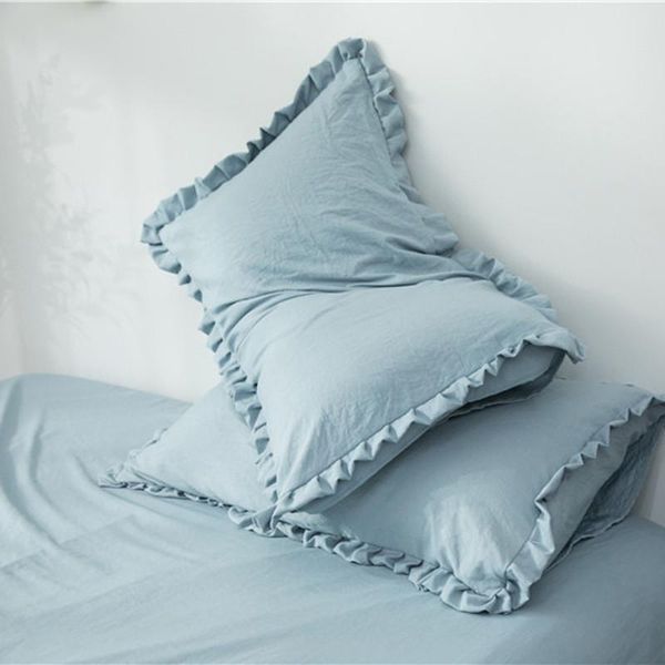pillow case 2pcs sleep pillowcase lotus leaf polyester&cotton solid color cover 48*74cm grey blue girls no
pillow case 2pcs sleep pillowcase lotus leaf polyester&cotton solid color cover 48*74cm grey blue girls no