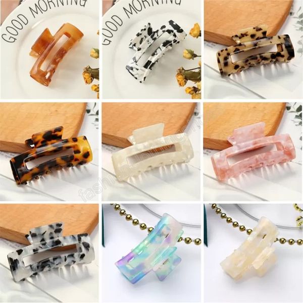 15 colors geometric acetate hair claws large square crabs clip leopard grain clamps for women head accessories, Slivery;white
15 colors geometric acetate hair claws large square crabs clip leopard grain clamps for women head accessories, Slivery;white