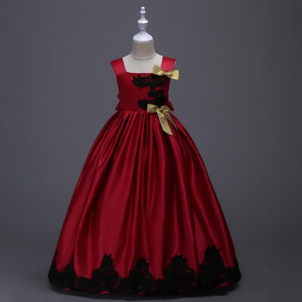 girl's dresses 5-14year kids flower girls dress for wedding party sleeveless bowknot children prom princess teenage clothing, Red;yellow
girl's dresses 5-14year kids flower girls dress for wedding party sleeveless bowknot children prom princess teenage clothing, Red;yellow