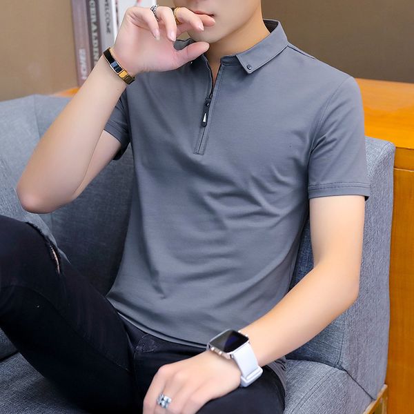 men's t shirts 2021 spring summer korean fashion slim fit short sleeve polo shirt youth casual lapel t-shirt wear, White;black
men's t shirts 2021 spring summer korean fashion slim fit short sleeve polo shirt youth casual lapel t-shirt wear, White;black