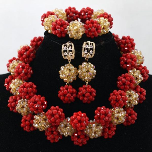 earrings & necklace fantastic red gold big crystal balls statement set wedding costume jewelry for women qw122, Silver
earrings & necklace fantastic red gold big crystal balls statement set wedding costume jewelry for women qw122, Silver