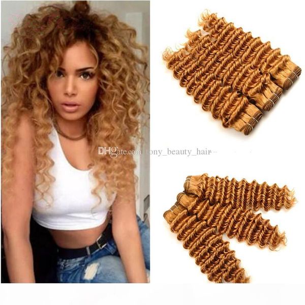 9a#27 honey blonde brazilian deep wave virgin hair weave 3pcs lot light brown deep curly remy human hair weave weft 3 bundle deals, Black
9a#27 honey blonde brazilian deep wave virgin hair weave 3pcs lot light brown deep curly remy human hair weave weft 3 bundle deals, Black