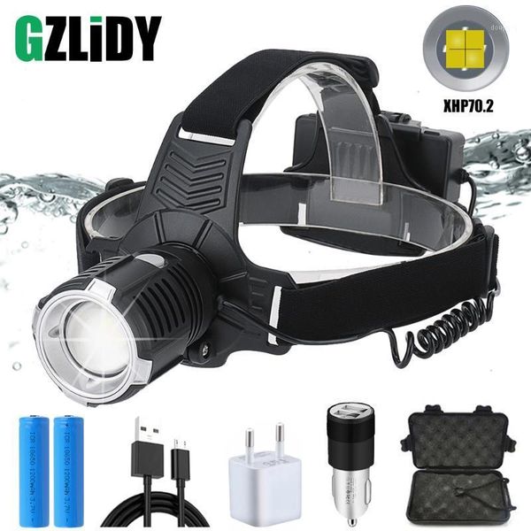 ultra bright xhp70.2 led headlamp usb rechargeable headlight waterproof zoom fishing light 3 modes high power 186501
ultra bright xhp70.2 led headlamp usb rechargeable headlight waterproof zoom fishing light 3 modes high power 186501