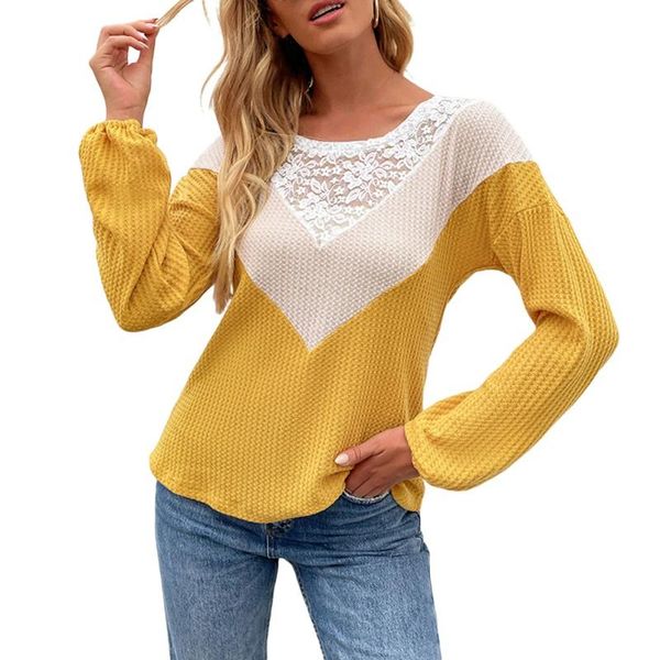 women's t-shirt women chiffon blouse round neck long sleeve autumn winter clothes, White 
women's t-shirt women chiffon blouse round neck long sleeve autumn winter clothes, White