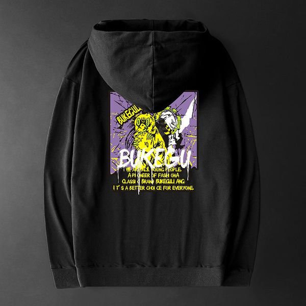 men's hoodies & sweatshirts men casual animal picture wild loose trend soft korean version personality slim harajuku pullover round nec, Black
men's hoodies & sweatshirts men casual animal picture wild loose trend soft korean version personality slim harajuku pullover round nec, Black