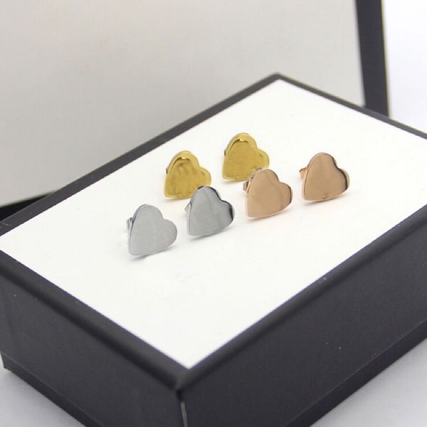 luxury stainless steel heart-shaped stud earring fashionable jewelry women earrings simple love earrings holiday gifts no box, Golden;silver
luxury stainless steel heart-shaped stud earring fashionable jewelry women earrings simple love earrings holiday gifts no box, Golden;silver