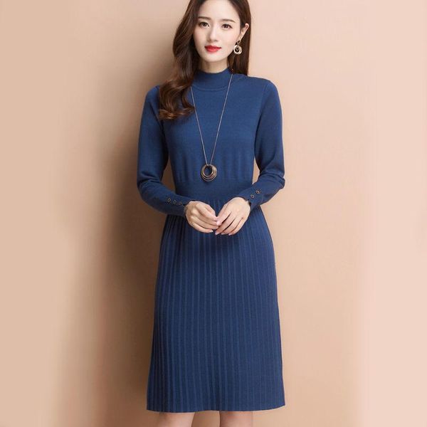 casual dresses women 2021 spring autumn midi sweater dress female half turtleneck long sleeve elegant solid color knitted vestidos x352, Black;gray
casual dresses women 2021 spring autumn midi sweater dress female half turtleneck long sleeve elegant solid color knitted vestidos x352, Black;gray