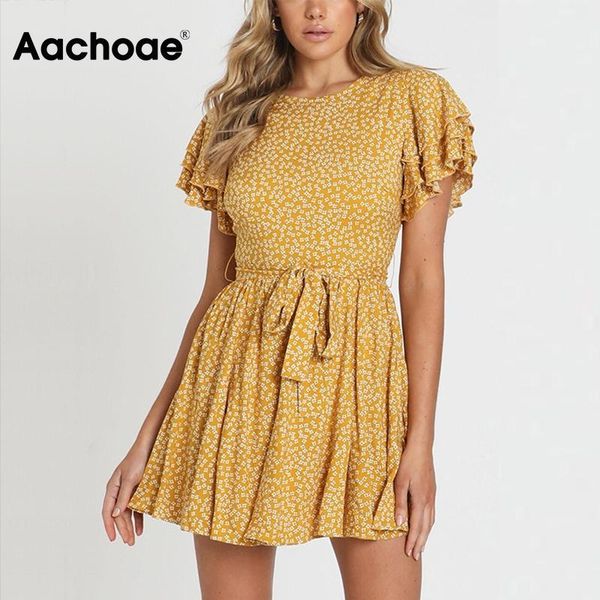 casual dresses aachoae vintage o neck summer mini dress women floral print boho holiday ruffles short sleeve bandage robes, Black;gray
casual dresses aachoae vintage o neck summer mini dress women floral print boho holiday ruffles short sleeve bandage robes, Black;gray