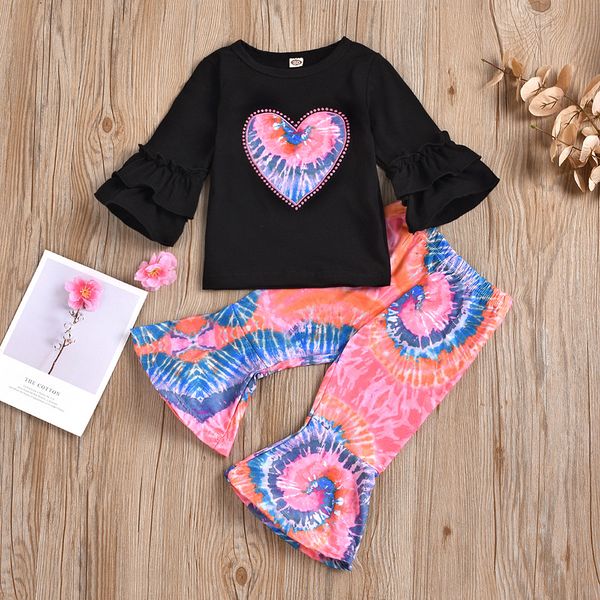 2021 new good quality factory price fashion selling childrens love embroidered printed flared pants two-piece suit, White
2021 new good quality factory price fashion selling childrens love embroidered printed flared pants two-piece suit, White