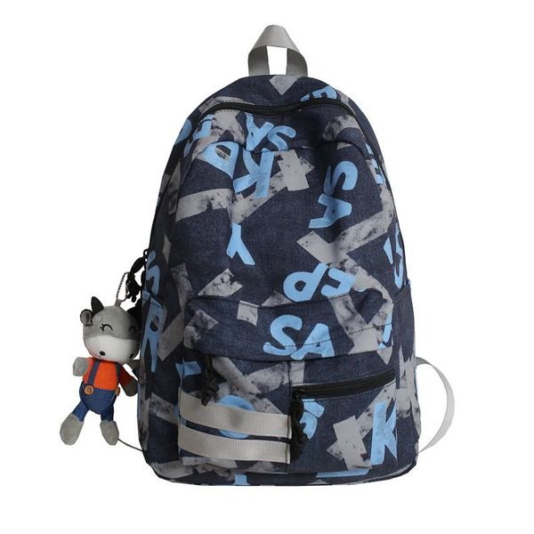 backpack 2021 jiaruo autumn letter contrast nylon men's and women's backpack, campus style couple large-capacity schoolbag
backpack 2021 jiaruo autumn letter contrast nylon men's and women's backpack, campus style couple large-capacity schoolbag