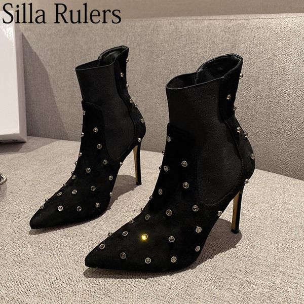 boots runway bling rhinestone velvet ankle women pointed toe thin high heels 11.5cm ladies winter party shoes woman, Black
boots runway bling rhinestone velvet ankle women pointed toe thin high heels 11.5cm ladies winter party shoes woman, Black
