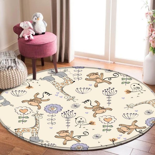 carpets animal alphanumeric print rug for baby child play round carpet in the children's room children cartoon
carpets animal alphanumeric print rug for baby child play round carpet in the children's room children cartoon