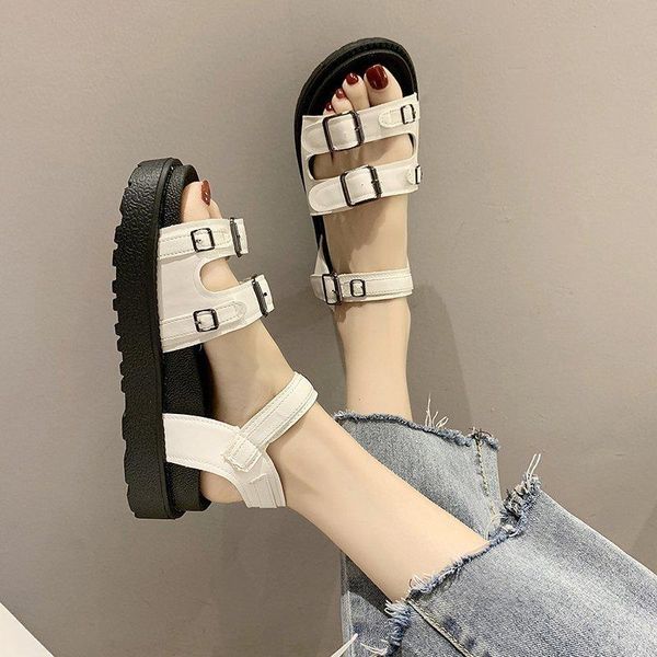 sandals platform 2021 summer flats causal shoes bohemia fashion luxury designer buckle black sandels for women
sandals platform 2021 summer flats causal shoes bohemia fashion luxury designer buckle black sandels for women