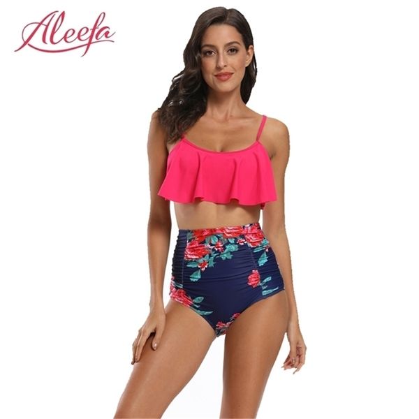 women's swimsuit two piece swimwear high waist swimsuits for womens ruffle bathing suits women bikini 210728, White;black
women's swimsuit two piece swimwear high waist swimsuits for womens ruffle bathing suits women bikini 210728, White;black