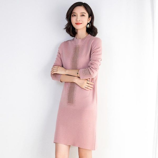 casual dresses women autumn wool sweater dress elegant beading lady knit pullovers, Black;gray
casual dresses women autumn wool sweater dress elegant beading lady knit pullovers, Black;gray