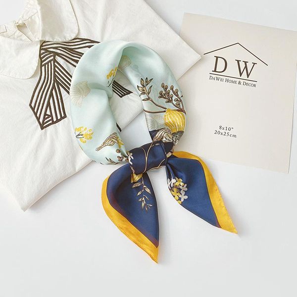 hats, scarves & gloves sets summer silk scarf small square sweet simulation decorative printing professional female, Blue;gray
hats, scarves & gloves sets summer silk scarf small square sweet simulation decorative printing professional female, Blue;gray