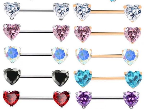 6mm heart-shaped zircon peach stainless steel nipple puncture jewelry
6mm heart-shaped zircon peach stainless steel nipple puncture jewelry
