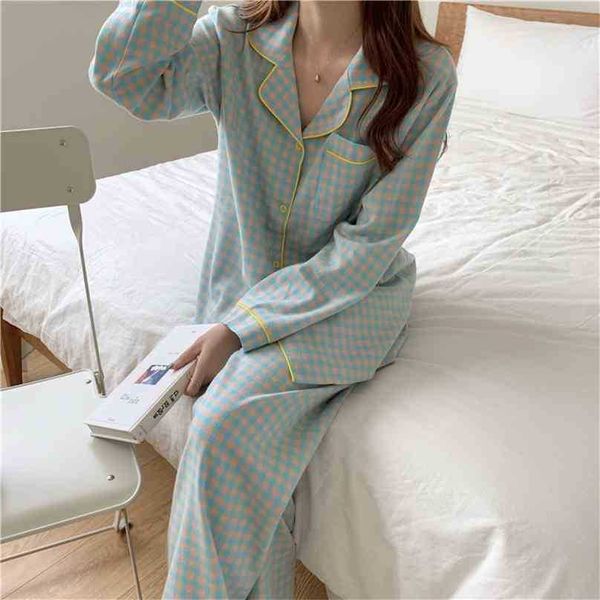 nightwear gentle plaid two pieace suit warm cotton homewear soft casual loose fashion long sleeves pajamas set 210525, Black;red
nightwear gentle plaid two pieace suit warm cotton homewear soft casual loose fashion long sleeves pajamas set 210525, Black;red