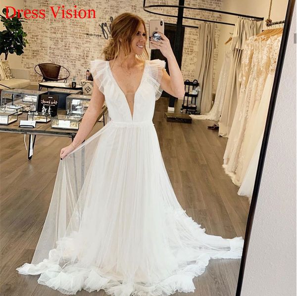 2021 v-neck light wedding robe soire mariage vestido de noiva suknia lubna su0u, White
2021 v-neck light wedding robe soire mariage vestido de noiva suknia lubna su0u, White