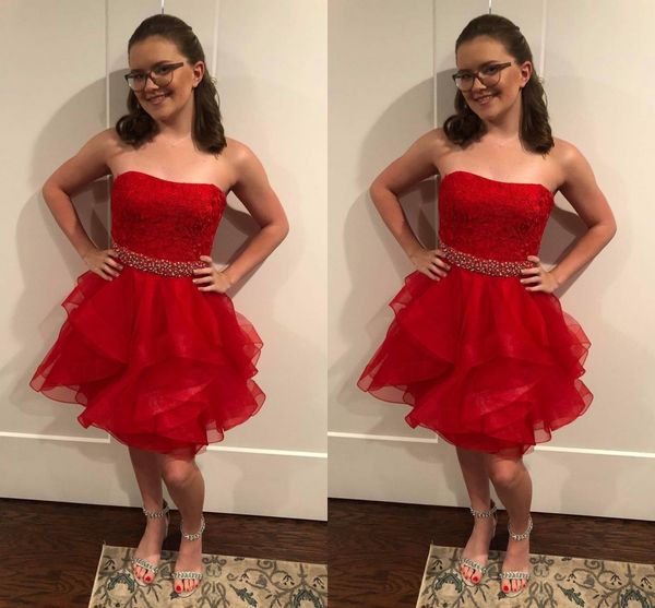 2022 cute red strapless short homecoming graduation dresses a line tulle ruffled crystal beaded ribbon cocktail prom dress new open back, Blue;pink
2022 cute red strapless short homecoming graduation dresses a line tulle ruffled crystal beaded ribbon cocktail prom dress new open back, Blue;pink
