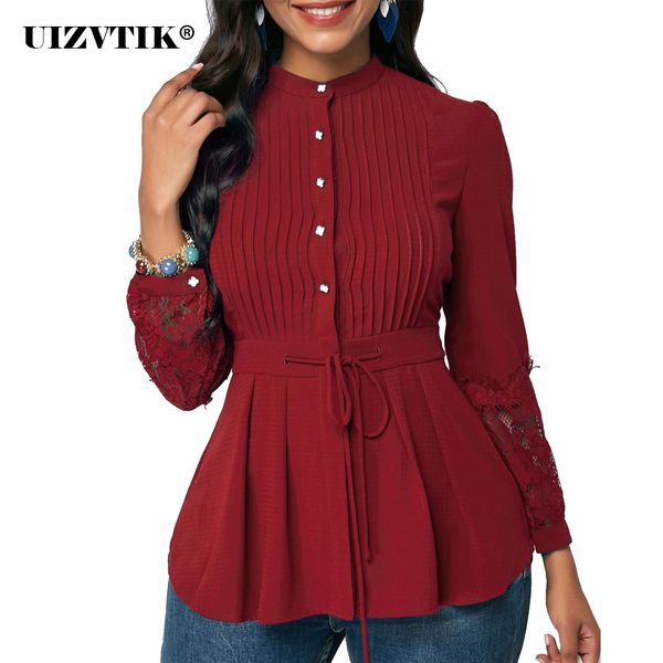 women's blouse and shirt spring hollow out lace long sleeve office blusas mujer de moda vintage plus size slim 210225, White
women's blouse and shirt spring hollow out lace long sleeve office blusas mujer de moda vintage plus size slim 210225, White