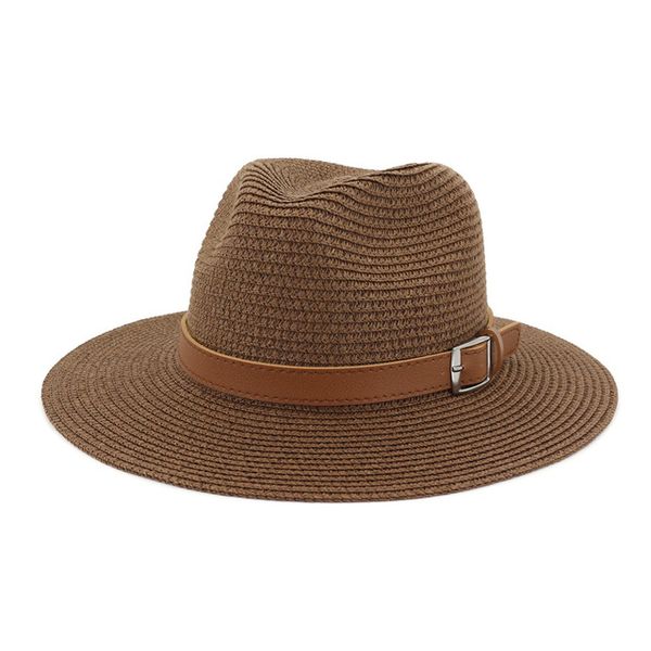 solid color wide side straw sun hat with belt buckle summer panama beach straw hats breathable visor jazz hat large, Blue;gray
solid color wide side straw sun hat with belt buckle summer panama beach straw hats breathable visor jazz hat large, Blue;gray