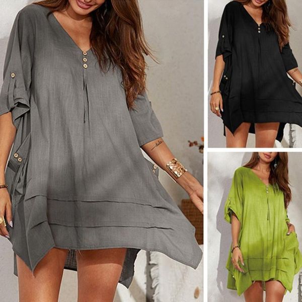 women's blouses & shirts long sleeve cotton linen button solid loose female tunic casual v neck plus size autumn cardigan, White
women's blouses & shirts long sleeve cotton linen button solid loose female tunic casual v neck plus size autumn cardigan, White