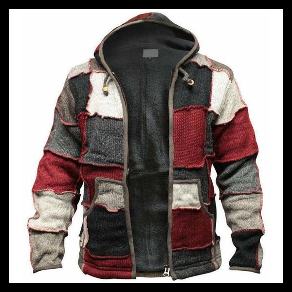 men's hoodies & sweatshirts autumn and winter zipper color matching cardigan loose men warm hooded sweater, Black
men's hoodies & sweatshirts autumn and winter zipper color matching cardigan loose men warm hooded sweater, Black