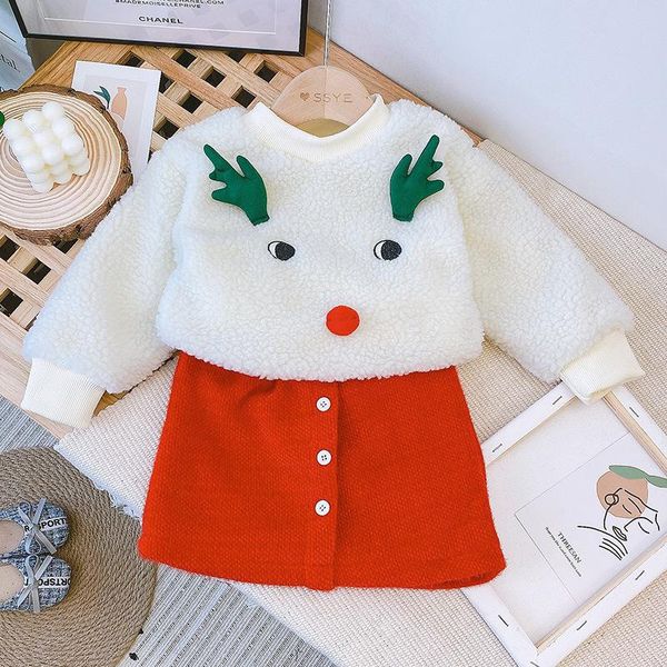 clothing sets gooporson winter kids clothes fleece warm sweatshirt&skirt deer embroidery little girls outfits set wholesale, White
clothing sets gooporson winter kids clothes fleece warm sweatshirt&skirt deer embroidery little girls outfits set wholesale, White