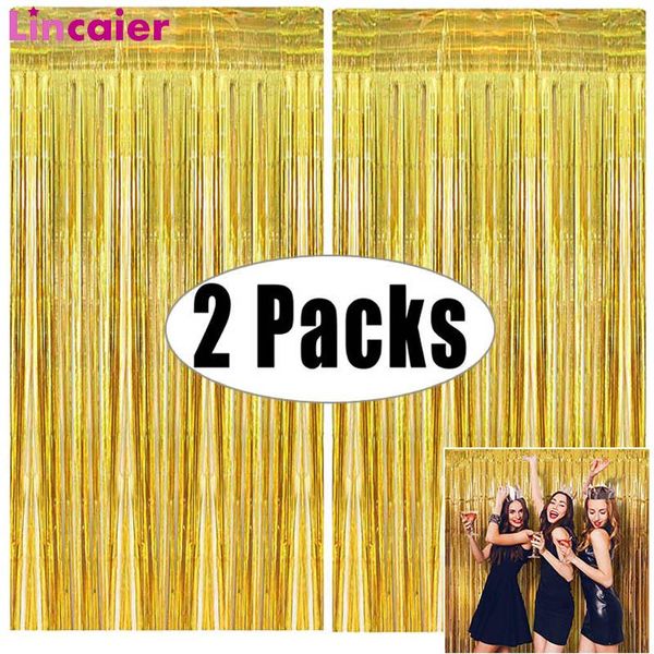 party decoration 2pack 1x2m gold metallic foil tinsel fringe curtain backdrop birthday wedding bachelorette anniversary
party decoration 2pack 1x2m gold metallic foil tinsel fringe curtain backdrop birthday wedding bachelorette anniversary