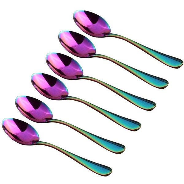 flatware sets 6pcs/lot stainless steel rainbow coffee spoon dessert teaspoon fruit scoop
flatware sets 6pcs/lot stainless steel rainbow coffee spoon dessert teaspoon fruit scoop