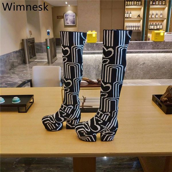 boots spring autumn woman sock knitting over knee high thick heel women stretch round toe long booties female 2021, Black
boots spring autumn woman sock knitting over knee high thick heel women stretch round toe long booties female 2021, Black