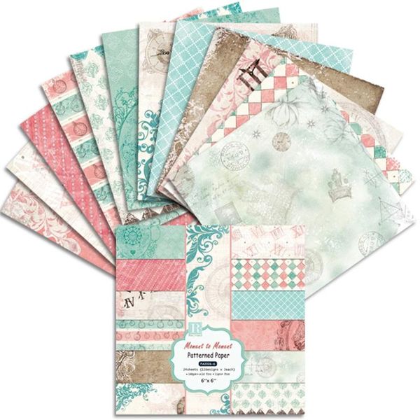 gift wrap 24pcs 6x6'' retro pattern background pad paper for scrapbooking decor journal
gift wrap 24pcs 6x6'' retro pattern background pad paper for scrapbooking decor journal