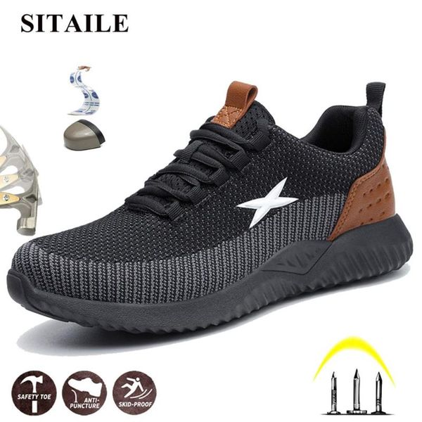boots sitaile man safety shoes for men summer breathable work steel cap toe anti-smashing anti-crush design, Black
boots sitaile man safety shoes for men summer breathable work steel cap toe anti-smashing anti-crush design, Black