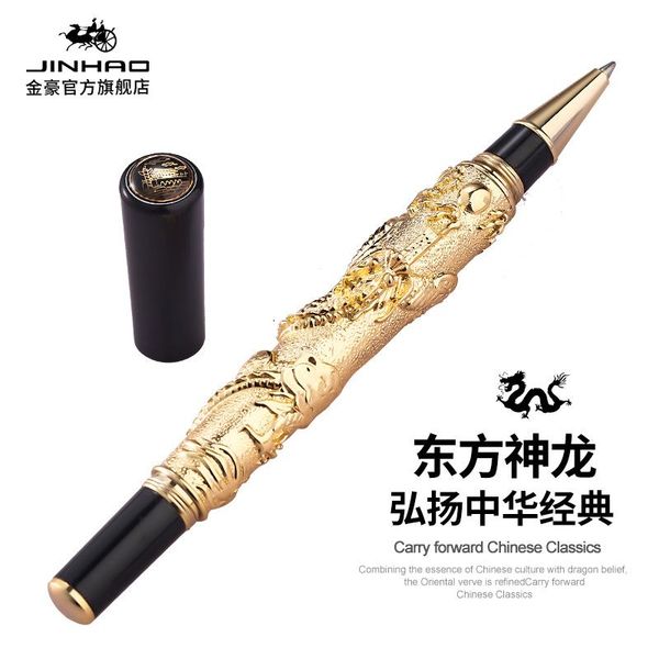 gel pens jinhao 41 oriental dragon roller ball pen silver/gold/gray with embossment crystal writing office supplies stationery
gel pens jinhao 41 oriental dragon roller ball pen silver/gold/gray with embossment crystal writing office supplies stationery