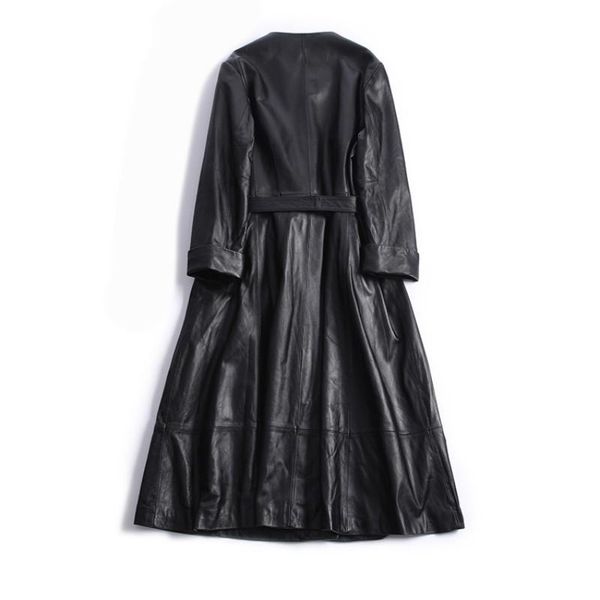 women's leather & faux fashion black slim fit women genuine long jackets sashes belt sheepskin real coat casual sleeve windbreaker
women's leather & faux fashion black slim fit women genuine long jackets sashes belt sheepskin real coat casual sleeve windbreaker