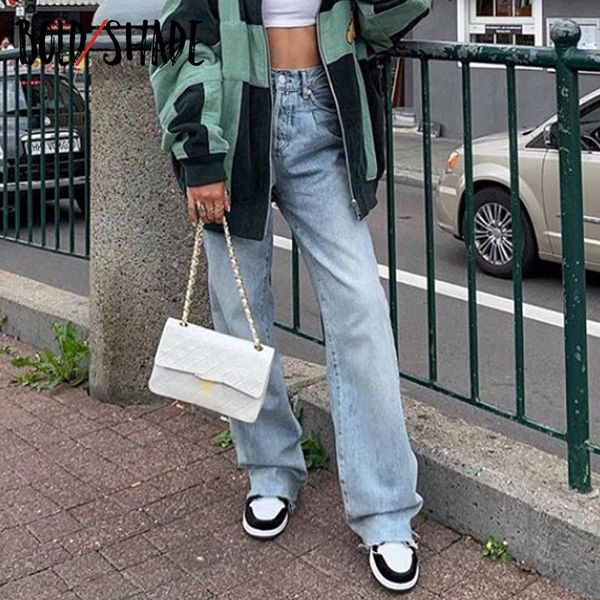 women's jeans bold shade grunge fashion 90s streetwear denim pants solid high waist skater girl style straight women indie spring 2021, Blue
women's jeans bold shade grunge fashion 90s streetwear denim pants solid high waist skater girl style straight women indie spring 2021, Blue