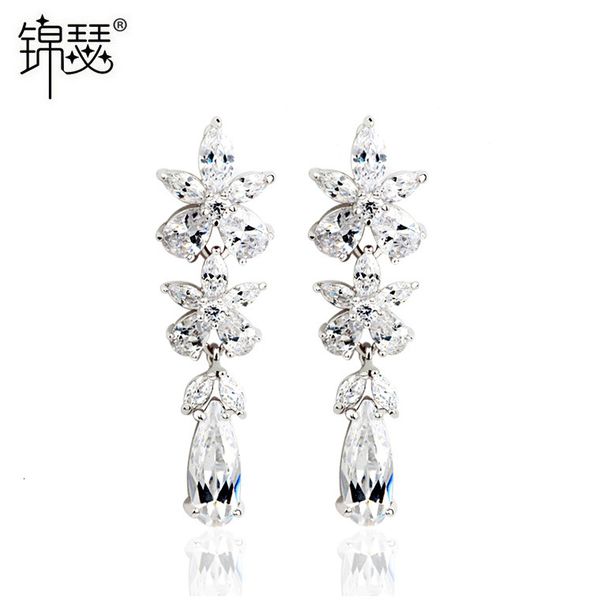 jewelry charm stud flower dream earrings evening dress aaa zircon inlaid dinner bride, Golden
jewelry charm stud flower dream earrings evening dress aaa zircon inlaid dinner bride, Golden