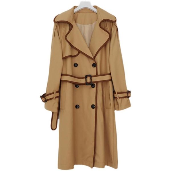 women's trench coats elegant double breasted long women lace up slim waist windbreaker fall turn-down collar solid vintage, Tan;black
women's trench coats elegant double breasted long women lace up slim waist windbreaker fall turn-down collar solid vintage, Tan;black