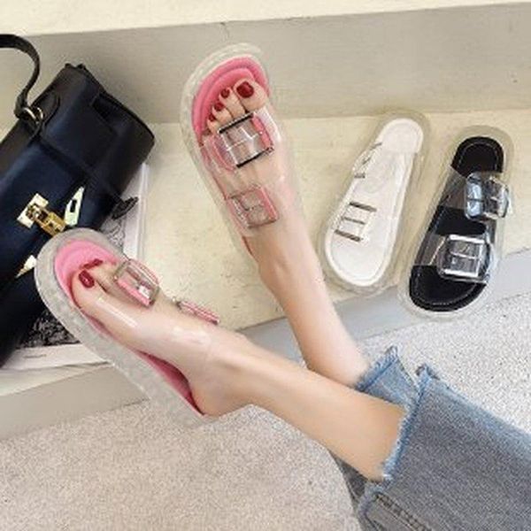 slippers women summer fashion women's 2021 outdoor beach shoes sandals casual transparent flats flip flops, Black
slippers women summer fashion women's 2021 outdoor beach shoes sandals casual transparent flats flip flops, Black