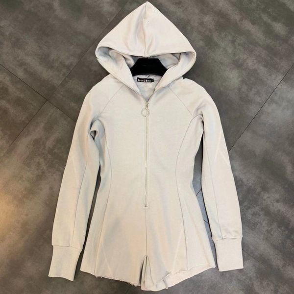 2021 Autumn New Arrivals Long Sleeves with Hood Zipper Thin Decoration Playsuits Feminine Overalls Streetwear 0gud, Black
2021 Autumn New Arrivals Long Sleeves with Hood Zipper Thin Decoration Playsuits Feminine Overalls Streetwear 0gud, Black