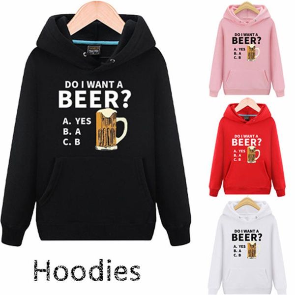 men's hoodies & sweatshirts do i want a beer character autumn male casual pullover party drinking sweatshirt, Black
men's hoodies & sweatshirts do i want a beer character autumn male casual pullover party drinking sweatshirt, Black