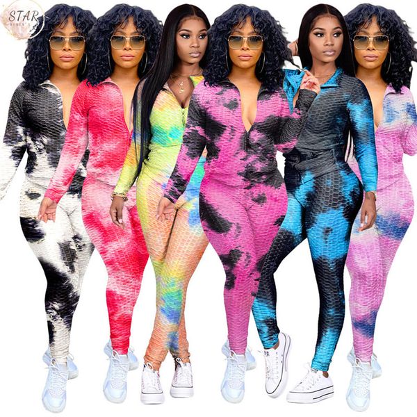 new tracksuits for women 2021 two piece outfits tie dye print stretchy zip leggings casual matching set wholesale dropshipping h1j2, Gray
new tracksuits for women 2021 two piece outfits tie dye print stretchy zip leggings casual matching set wholesale dropshipping h1j2, Gray