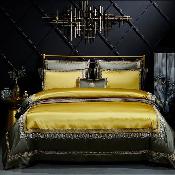 bedding sets bedroom four-piece bed linen luxury european-style noble n golden quilt cover fashionable and simple family el set
bedding sets bedroom four-piece bed linen luxury european-style noble n golden quilt cover fashionable and simple family el set