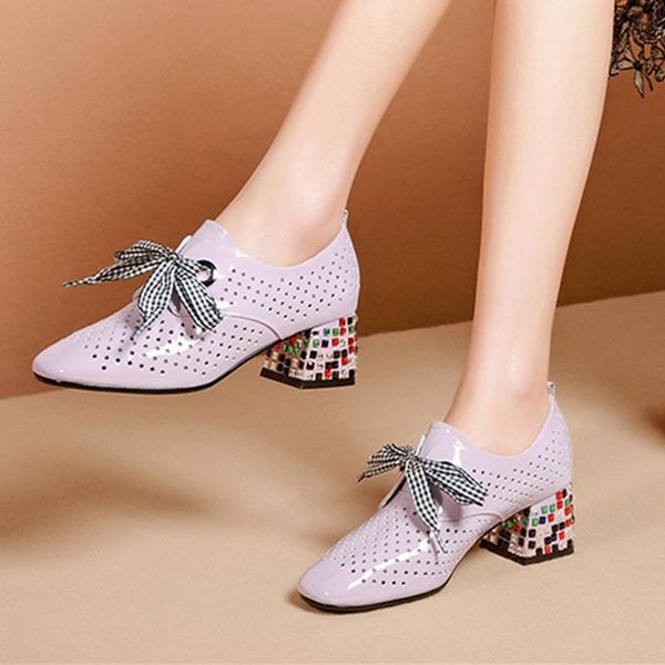 dress shoes hollow genuine leather women pumps summer lace up high heels round toe woman casual basic, Black
dress shoes hollow genuine leather women pumps summer lace up high heels round toe woman casual basic, Black