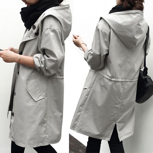 women's trench coats windbreaker female long section korean spring 2021 bf wild loose casual and autumn tide, Tan;black
women's trench coats windbreaker female long section korean spring 2021 bf wild loose casual and autumn tide, Tan;black